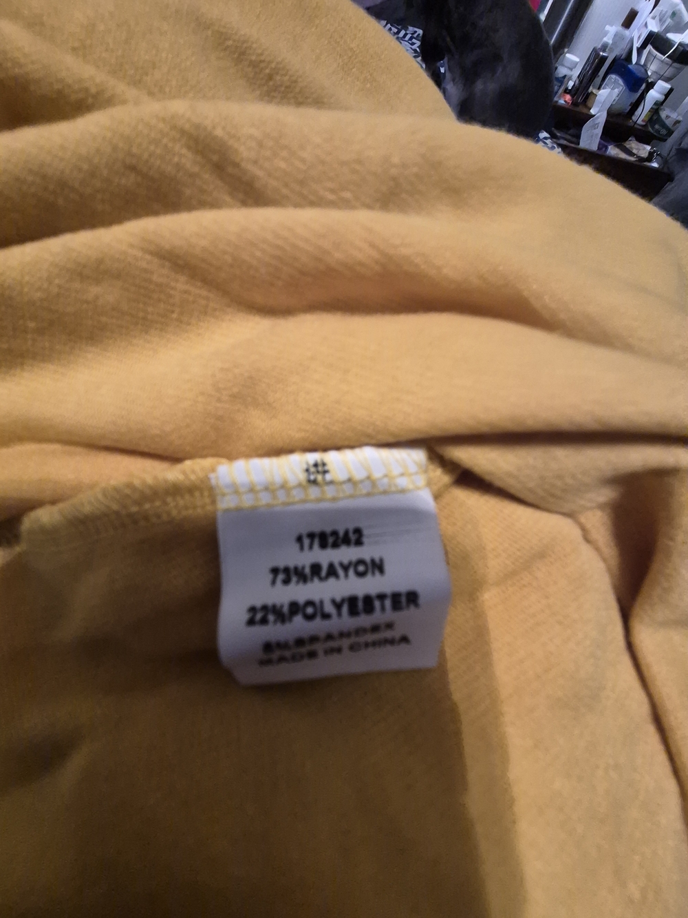 Tickled Teal Bright Yellow Crochet-Trim Open Cardigan Xl - Picture 8 of 8
